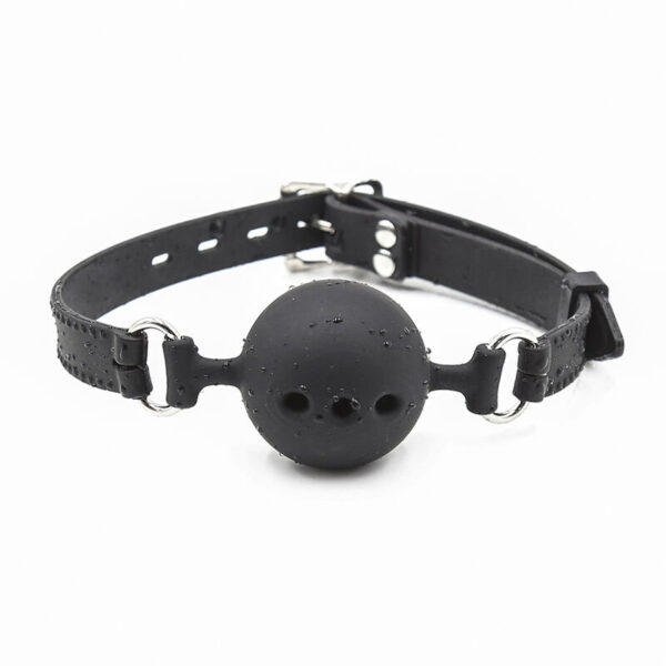OHMAMA FETISH MORDAZA BOLA TRANSPIRABLE SILICONA TALLA L - Imagen 3