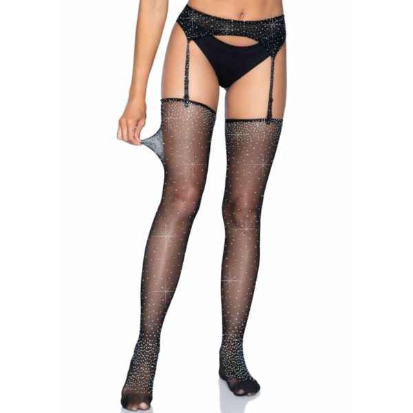 LEG AVENUE MEDIAS CON LIGUERO TALLA UNICA - Imagen 5