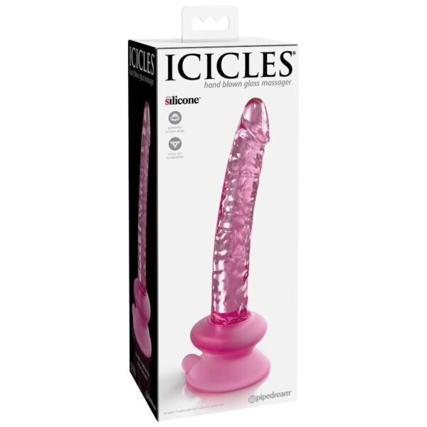 ICICLES NUMERO 86 DILDO VIDRIO CON VENTOSA - Imagen 2
