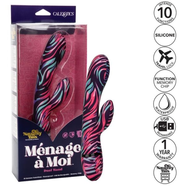 CALEX VIBRADOR MENAGE A MOI DUAL WAND - Imagen 3