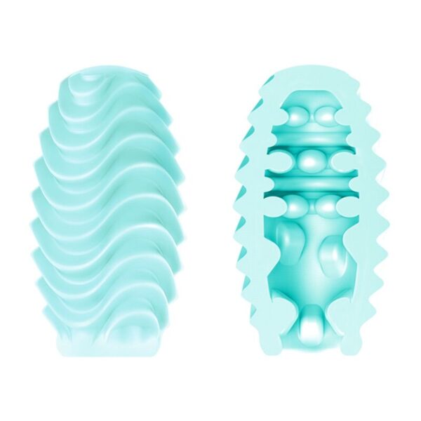 PRETTY LOVE HUEVO MASTURBADOR DOBLE CARA TURQUESA - Imagen 2