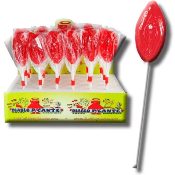 DIABLO PICANTE - PIRULETA LABIOS DE GOMINOLA - Imagen 2