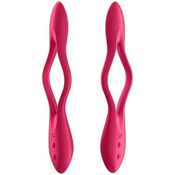 SATISFYER ELASTIC JOY MULTI VIBRADOR - ROJO - Imagen 2
