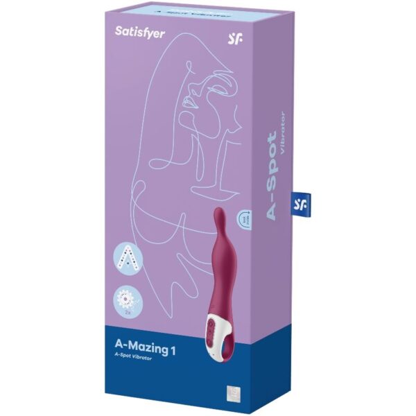 SATISFYER A-MAZING 1 VIBRADOR PUNTO A - BERRY - Imagen 3