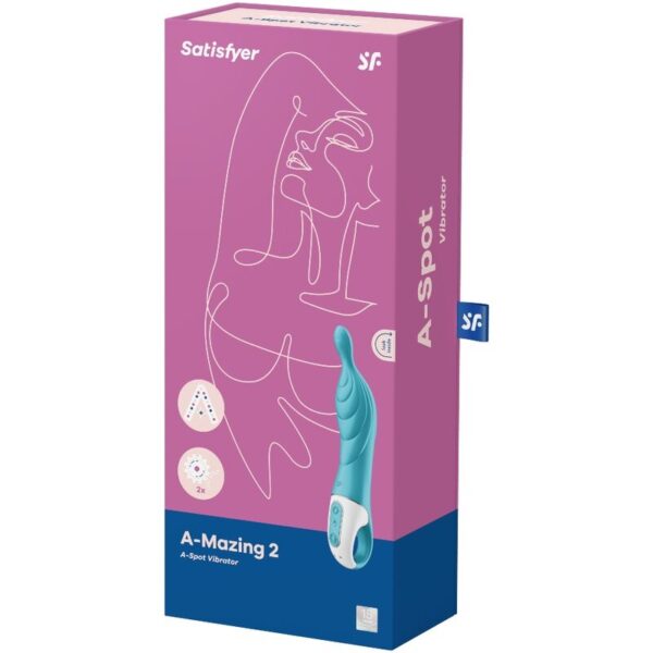 SATISFYER A-MAZING 2 VIBRADOR PUNTO A - TURQUESA - Imagen 3