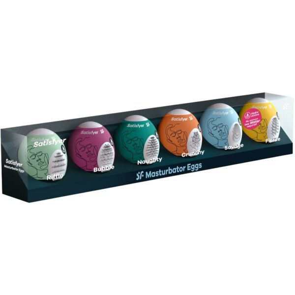 SATISFYER HUEVOS MASTURBADORES - PACK 6 UNIDADES - Imagen 2