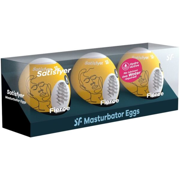SATISFYER 3 HUEVOS MASTURBADORES - FIERCE - Imagen 2
