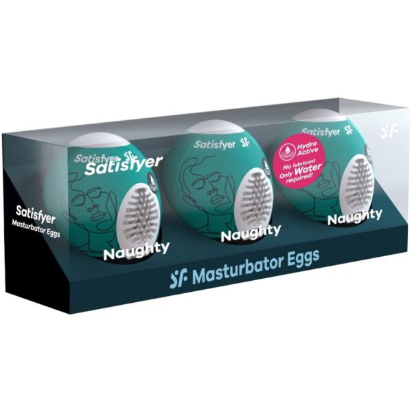 SATISFYER 3 HUEVOS MASTURBADORES - NAUGHTY - Imagen 2