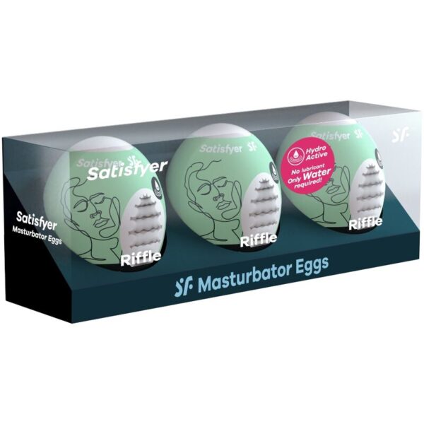 SATISFYER 3 HUEVOS MASTURBADORES - RIFFLE - Imagen 2
