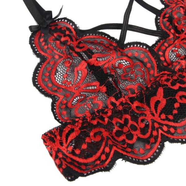 SUBBLIME SET DOS PIEZAS TOP Y PANTIES DE ENCAJES S/M - Imagen 4