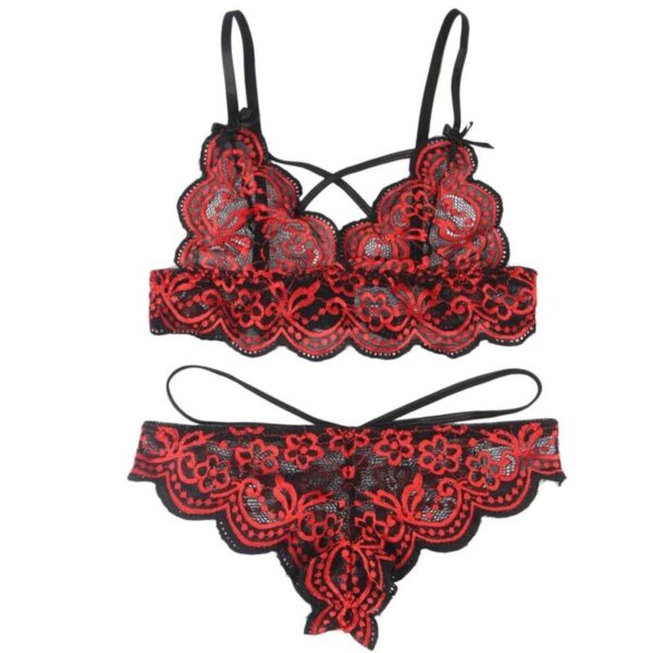 SUBBLIME SET DOS PIEZAS TOP Y PANTIES DE ENCAJES S/M - Imagen 5