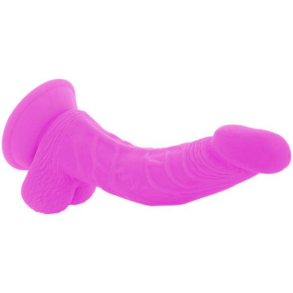 DIVERSIA DILDO FLEXIBLE CON VIBRACION 21.5 CM - LILA - Imagen 4