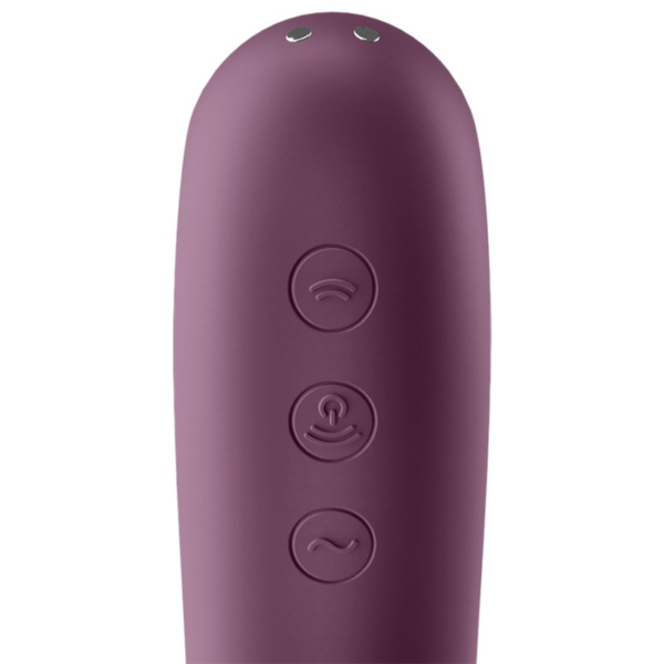 SATISFYER DUAL KISS ESTIMULADOR CLITORIS - PURPURA - Imagen 3