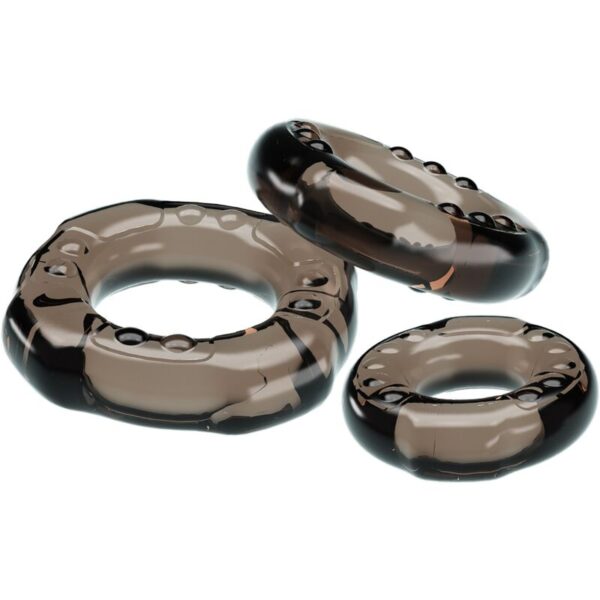 COCK RINGS YVONNE SET 3 ANILLOS PENE - Imagen 2