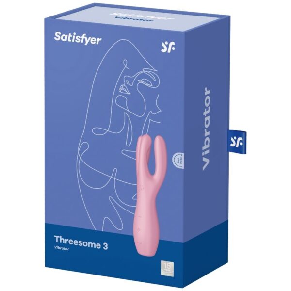 SATISFYER THREESOME 3 VIBRADOR - ROSA - Imagen 4