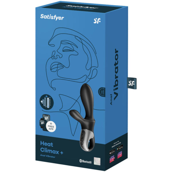 SATISFYER HEAT CLIMAX + VIBRADOR ANAL APP - NEGRO - Imagen 4