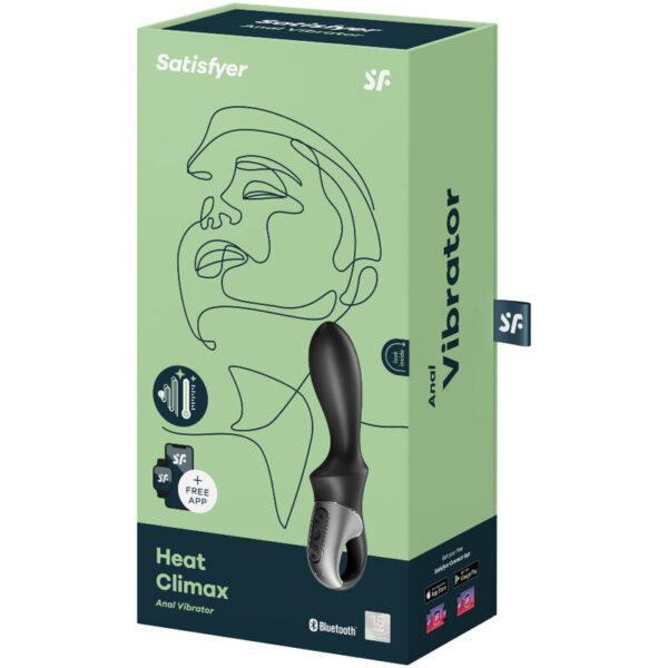 SATISFYER HEAT CLIMAX VIBRADOR ANAL APP - NEGRO - Imagen 4