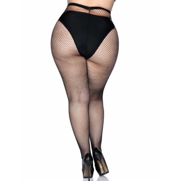 LEG AVENUE MEDIAS EN RED - NEGRO TALLA GRANDE - Imagen 4