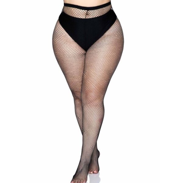 LEG AVENUE MEDIAS EN RED - NEGRO TALLA GRANDE - Imagen 2