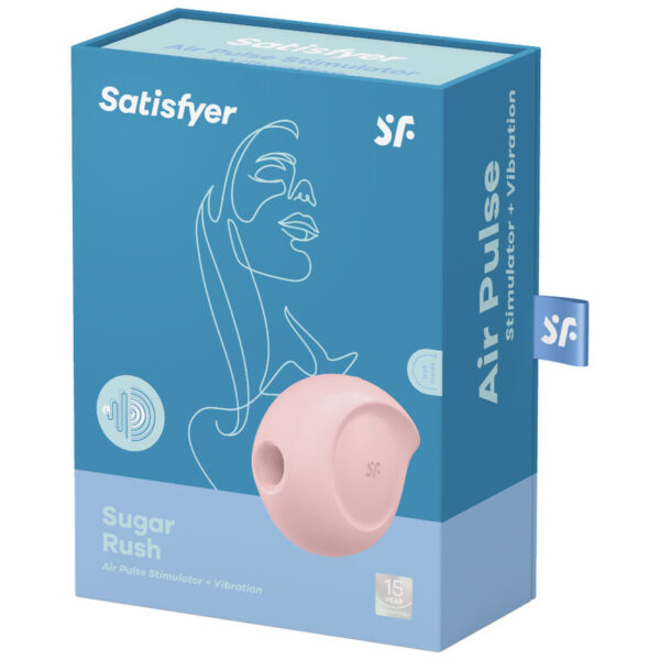 SATISFYER SUGAR RUSH ESTIMULADOR Y VIBRADOR - ROSA - Imagen 4