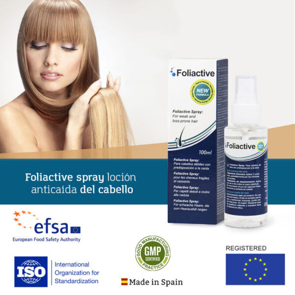 FOLIACTIVE SPRAY PARA EVITAR CAIDA CABELLO Y SU CRECIMIENTO - Imagen 2
