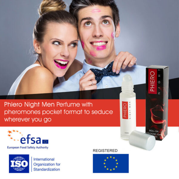 PHIERO NIGHT MAN PERFUME FEROMONAS HOMBRE CON ROLL-ON - Imagen 2