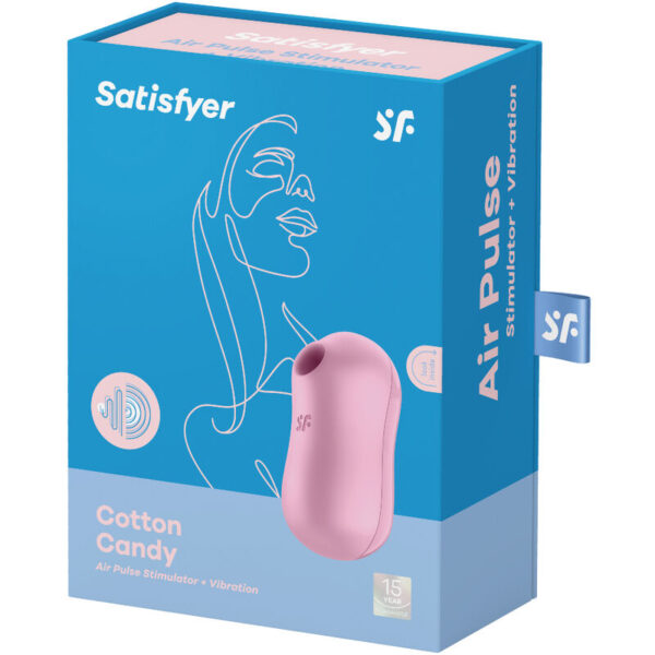 SATISFYER COTTON CANDY ESTIMULADOR Y VIBRADOR - LILA - Imagen 3