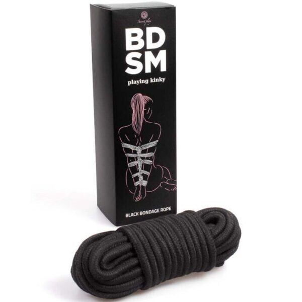 SECRETPLAY CUERDA BONDAGE NEGRA  - BDSM COLLECTION - Imagen 2