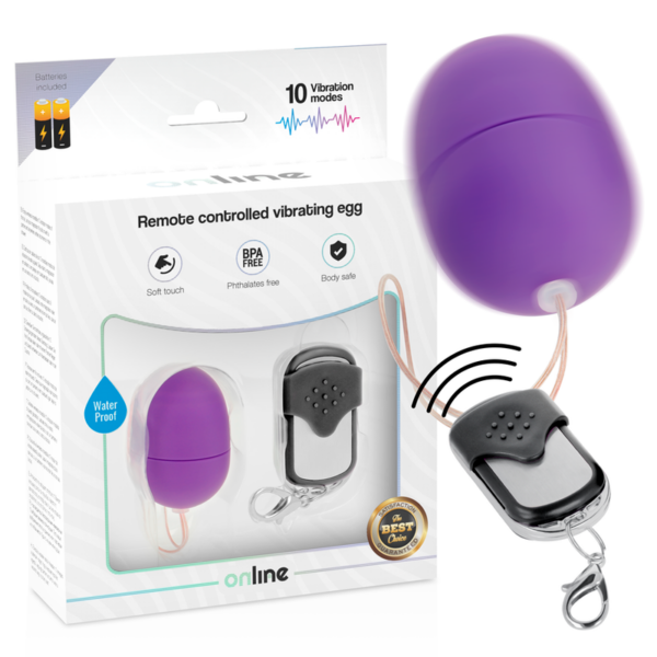 ONLINE HUEVO VIBRADOR CONTROL REMOTO S - LILA