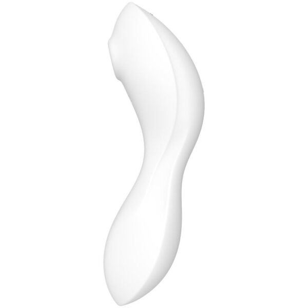 SATISFYER CURVY TRINITY 5 ESTIMULADOR Y VIBRADOR APP - BLANCO - Imagen 2