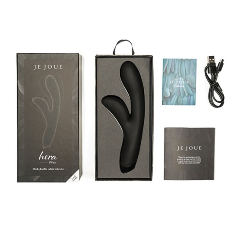 JE JOUE HERA FLEX VIBRADOR RABBIT - NEGRO - Imagen 4