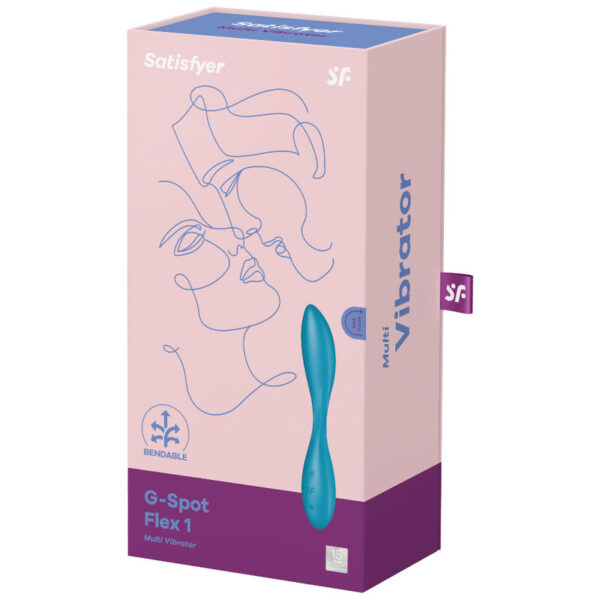 SATISFYER G-SPOT FLEX 1 MULTI VIBRADOR - AZUL - Imagen 4