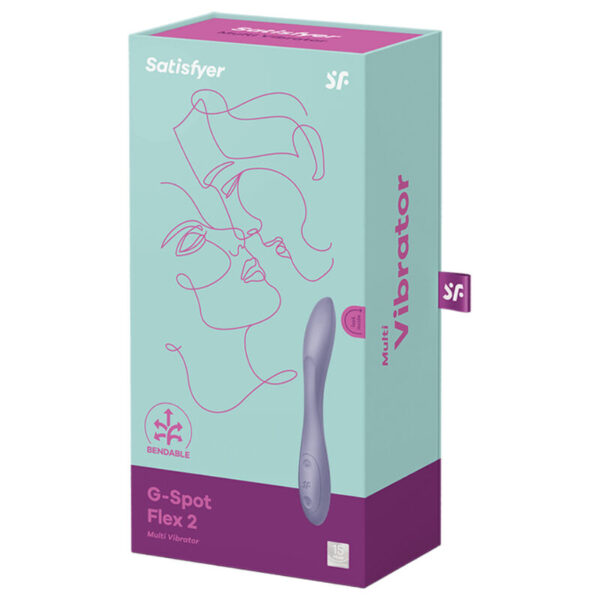 SATISFYER G-SPOT FLEX 2 MULTI VIBRADOR - MORADO - Imagen 4