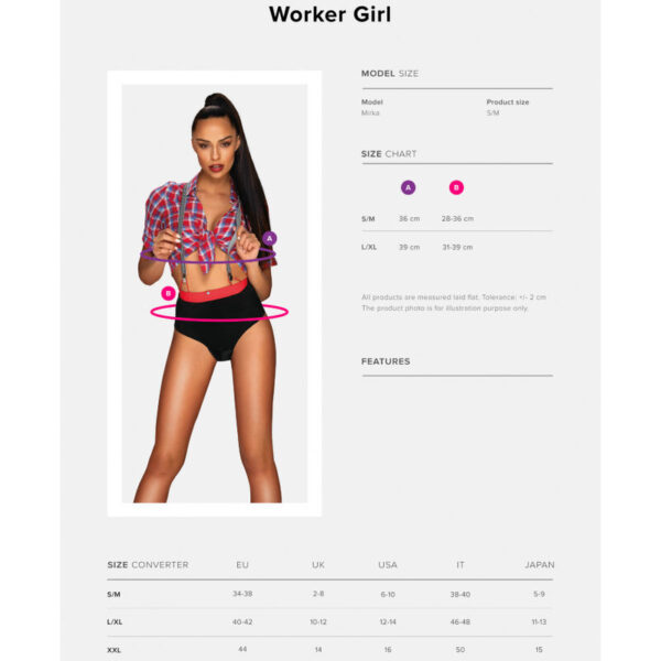 OBSESSIVE - WORKER GIRL DISFRAZ TRABAJADORA SEXY - Imagen 5