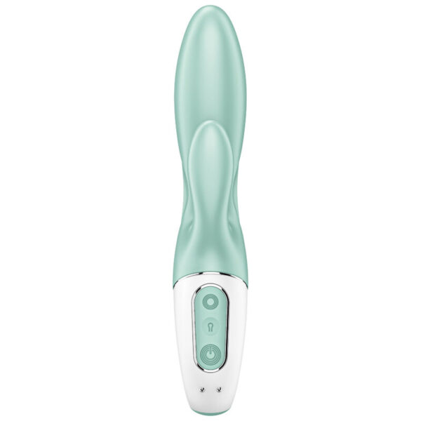 SATISFYER AIR PUMP BUNNY 5+ VIBRADOR RABBIT INFLABLE APP - VERDE - Imagen 2