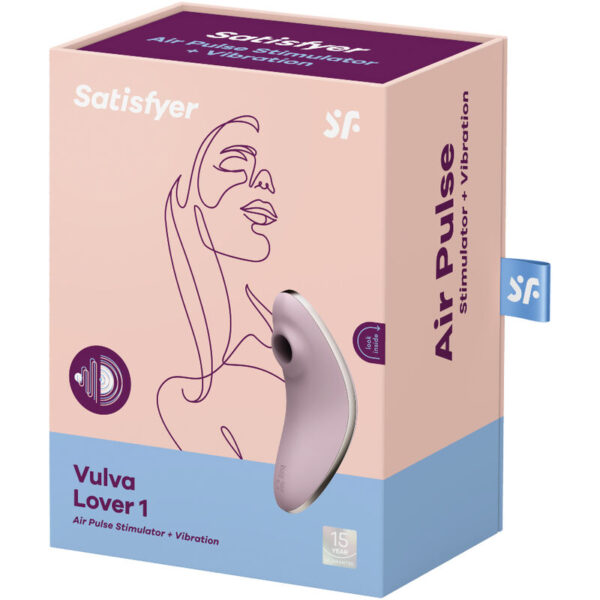 SATISFYER VULVA LOVER 1 ESTIMULADOR Y VIBRADOR - VIOLETA - Imagen 4