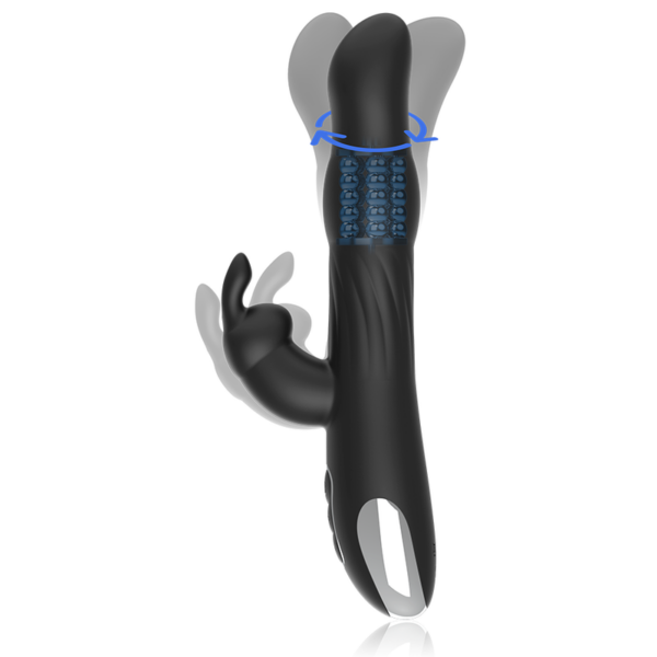 BRILLY GLAM MOEBIUS RABBIT VIBRATOR  ROTATOR COMPATIBLE CON WATCHME WIRELESS TECHNOLOGY - Imagen 2