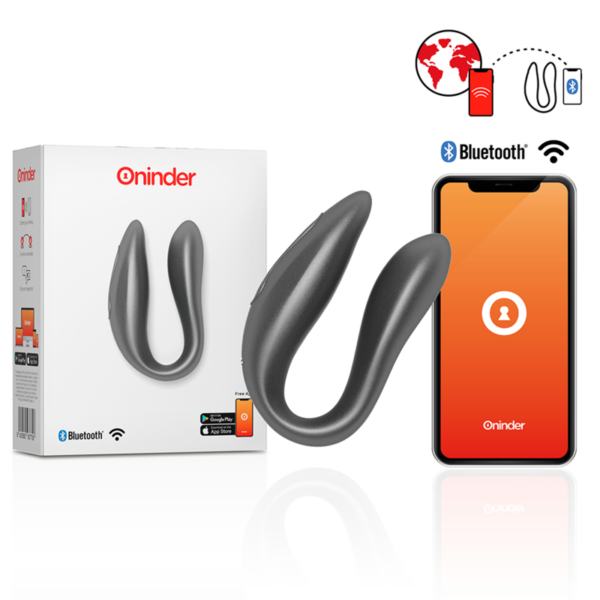 ONINDER - LISBOA ESTIMULADOR PUNTO G  CLÍTORIS NEGRO - FREE APP
