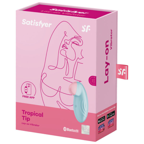 SATISFYER TROPICAL TIP VIBRADOR LAY-ON - AZUL - Imagen 5