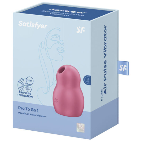 SATISFYER PRO TO GO 1 ESTIMULADOR Y VIBRADOR DOBLE - ROJO - Imagen 4