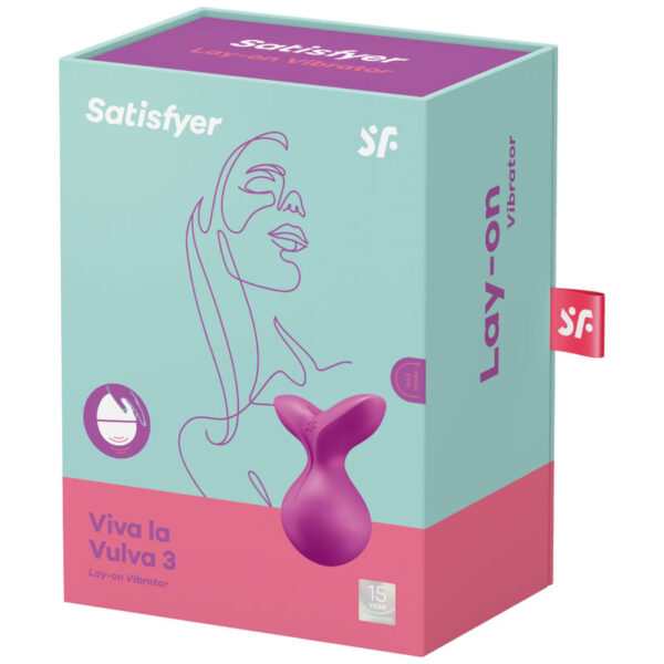 SATISFYER VIVA LA VULVA 3 VIBRADOR LAY-ON - VIOLETA - Imagen 4