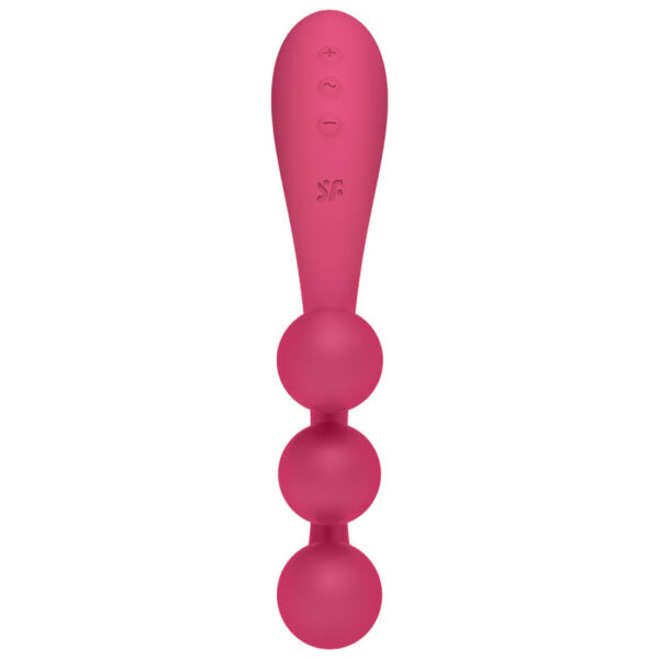 SATISFYER TRI BALL 1 MULTI VIBRADOR - ROJO - Imagen 2