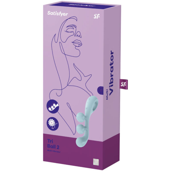 SATISFYER TRI BALL 2 MULTI VIBRADOR - AZUL - Imagen 4