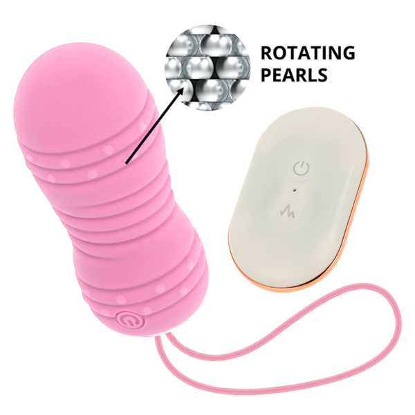 OHMAMA HUEVO CONTROL REMOTO 7 MODOS ROTACION - ROSA - Imagen 3