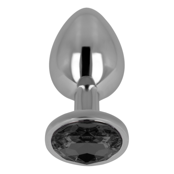 OHMAMA PLUG ANAL CON CRISTAL NEGRO 8 CM - Imagen 2