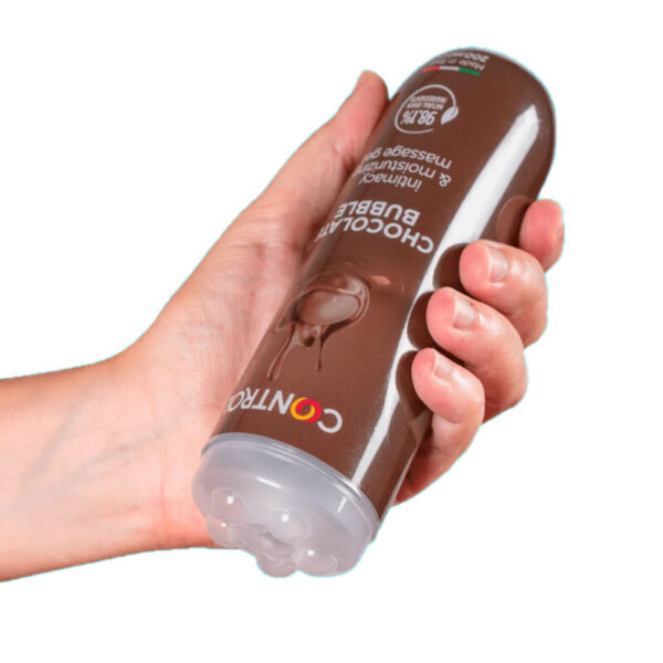 CONTROL GEL DE MASAJE 3 EN 1 CHOCOLATE BUBBLE 200 ML - Imagen 3