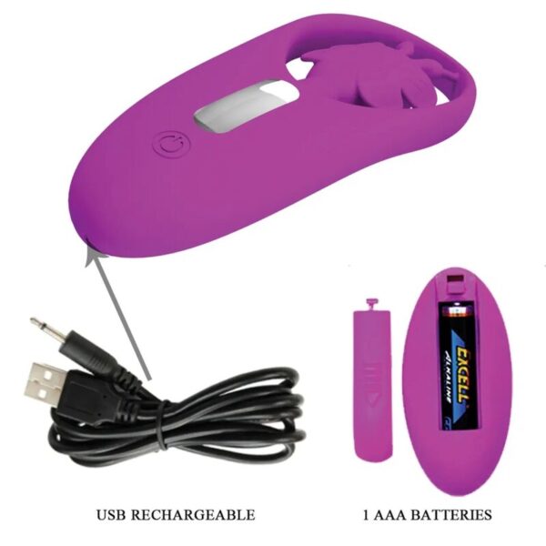 PRETTY LOVE DANCING BUTTERFLY ESTIMULADOR PARA BRAGUITA CON CONTROL REMOTO - LILA - Imagen 3