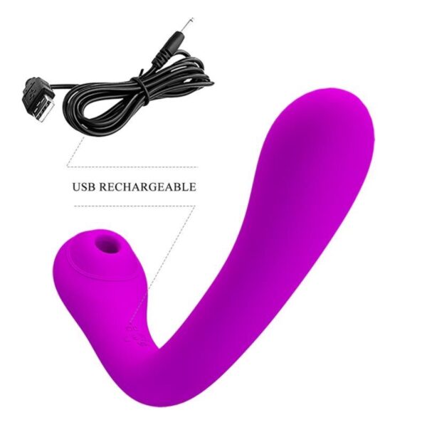 PRETTY LOVE ALEX VIBRADOR Y SUCCIONADOR DE CLÍTORIS - LILA - Imagen 5