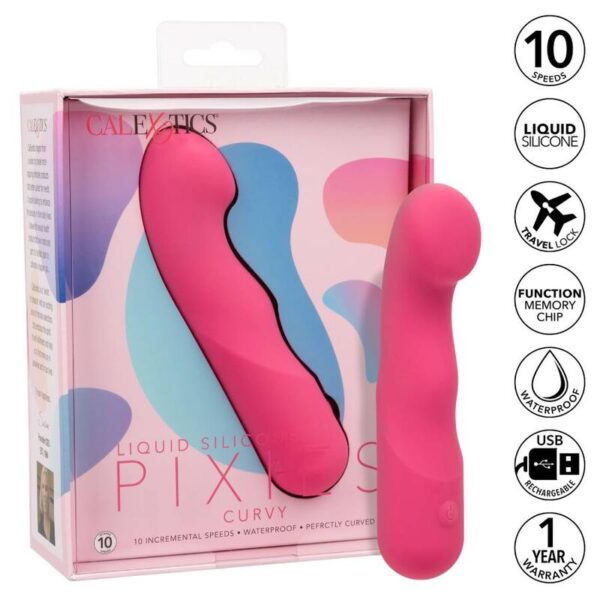 CALIFORNIA EXOTICS PIXIES CURVY ROSA - Imagen 4