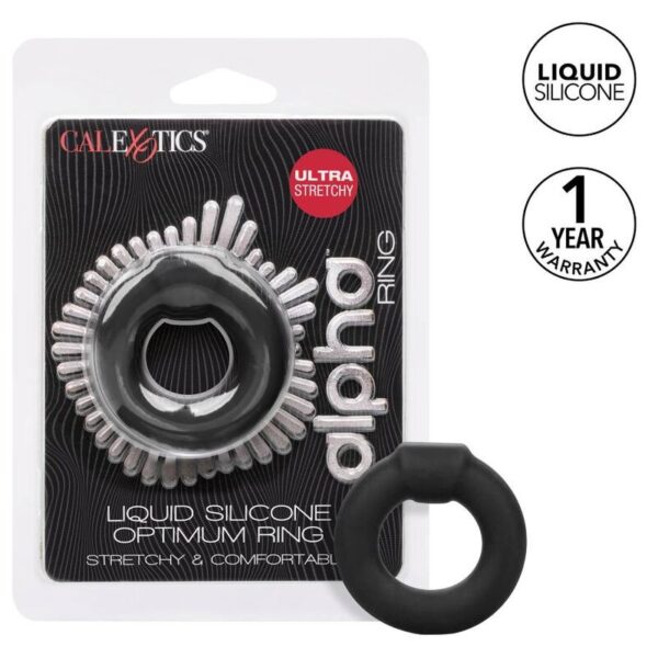 CALIFORNIA EXOTICS ALPHA OPTIMUM RING NEGRO - Imagen 2